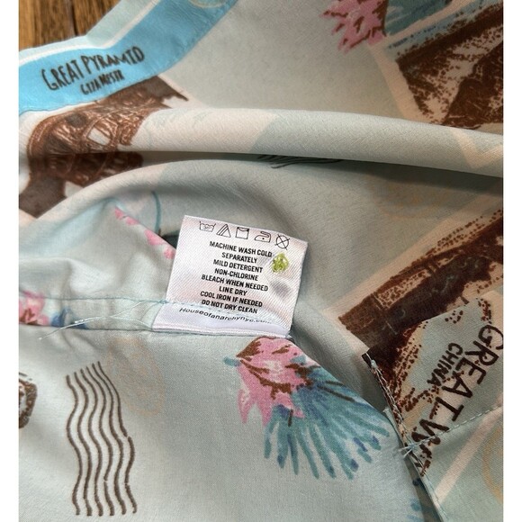 House of‎ Anarchy Shirt World Travel Icons Short Sleeve Button Up Men's Size M - Picture 7 of 7